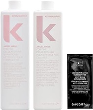 KEVIN MURPHY Angel Wash And Rinse 33.8 Fl Oz with pH Labs Split-Ends Repair Serum 5 ml