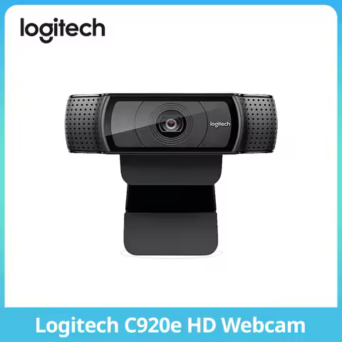 Logitech C920 e/C920 Pro camera, 1080p/30fps, 3 megapixel CMOS, 78 ° field of view, glass lens+autof
