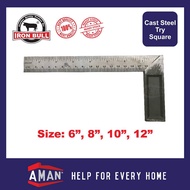 IRON BULL Try Square L Square Angle Ruler L Ruler Angle L Ruler Pembaris Sesiku L Pembaris Sudut 方角尺