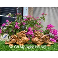 Fragrant cypress wood Pixiu statuebag