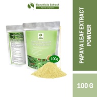 Bionutricia Pure Papaya Leaf Extraction Powder 100g | Relief Dengue Fever Symptoms | Healthy Digesti