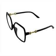 Thick-framed Black Plain Plain Spectacle Frames For Men, Large-frame Anti-blue Light Spectacle Frame