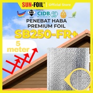 SUNFOIL Bubble Foil Series SB250-FR+ [5m] Bubble Aluminium Foil Penebat Haba Rumah Roofing Reflectiv