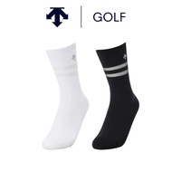 [DESCENTE] GOLF DESCENTE Ladies Striped GOLF Socks (Black/White)