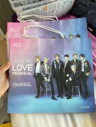 BTS Mediheal paper shopping bag 購物紙袋