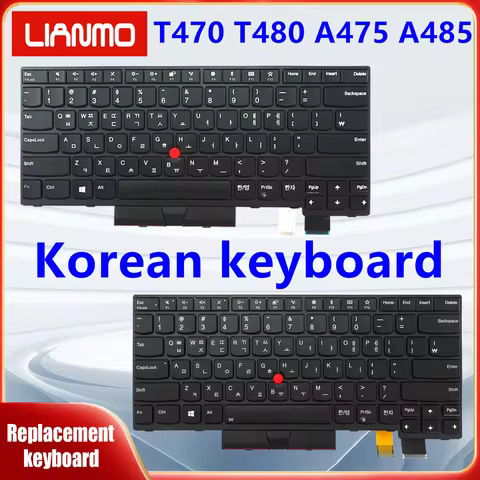 Suitable for Lenovo ThinkPad T470 T480 A475 A485 Korean Keyboard