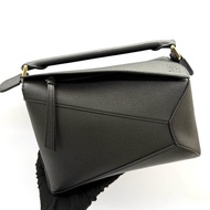 LOEWE 黑色PUZZLE SMALL 手提斜背2WAY包