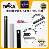 Long Ceiling Fan Rod Downrod Alpha NSB Rezo 1 2 3 4 5 Feet Matt Black Besi Kipas Pangjang 加长风扇铁