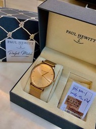 PAUL HEWITT 大表面玫瑰金手錶