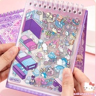 SAK Cartoon Miniature House Sticker Fun 3D Miniature Scene Sticker for Scrapbooking