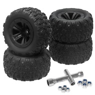 cod 4Pcs RC Car Wheels and Tires RC Front Rear Tires for 1/12 1/14 1/16 RC Car for Wltoys 144001 124