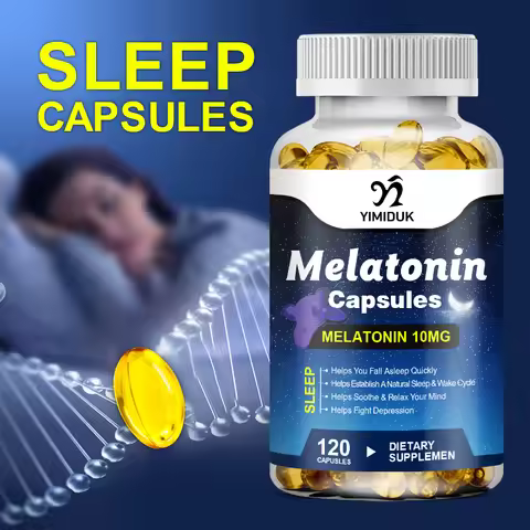 Melatonin 10mg, Sleep Dietary Supplement, No Habit, Deep Sleep Contains Melatonin - Healthy Sleep - 