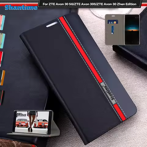 Luxury PU Leather Case For ZTE Axon 30 5G Axon 30S Flip Case For ZTE Axon 30 Zhen Edition Phone Case