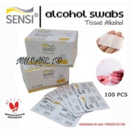 SENSI ONEMED  Alcohol Swabs Tissue Alkohol Alkohol Swab Sensi 100lembar 100% Original