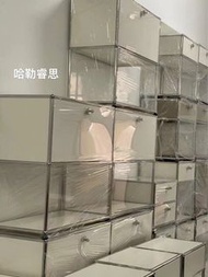 現貨模塊組合柜 餐邊櫃床頭櫃桌面奶油綠色ins風儲物電視櫃