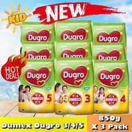 Dumex Dugro 3/4/5 (Asli/Madu/Choc) - 850g X 3packs Exp:02/2026