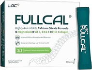 LAC Fullcal Lemon flavoured | Calcium Magnesium Supplement | Optimal 2:1 Ratio, Supports Strong Bone