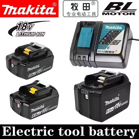 Genuine Makita 18V battery 9Ah 6Ah 5Ah Rechargeable Battery Makita Power Tools Li-ion Replacement 18