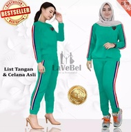 LVBS - (GRATIS ONGKIR & COD) Setelan Training Wanita PLAY /uk. L - XL - XXL - 3XL/NEW 2021/TerbaruTe