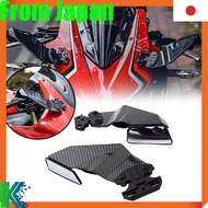 HUANGCJCJ Adjustable Winglet Mirror Kit for CBR650R and CBR1000RR (2016-2025) - Carbon Fiber Motorcy