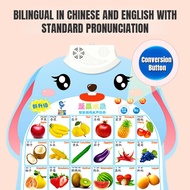 English Interactive Talking Alphabet Poster Chart with Sound Learning-Learn ABC Fruits & Animals