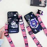 Huawei P10 Lite P10 P10 Plus P20 P20 Pro P30 P30 Pro P30 Lite Nova 4e P40 P20 Lite Nova 3e P40 Pro Cartoon Kulomi Phone Case with Doll and Long Lanyard