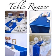 (30*275cm) Multi-Purpose Polyester Satin Table Runner | Table Cloth for Wedding Dinner Party Banquet Buffet Home Decor