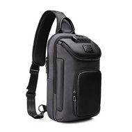 Leacat Sling bag Oxford kalis air kapasiti besar lelaki pelbagai fungsi bahu beg Messenger dada sele