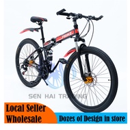 [SG seller] 26 inches Foldable Mountain bike with 21 gears