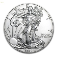 Lady Liberty Ingat Koin Amerika Perak Elang Wanita Liberty Koin Belum