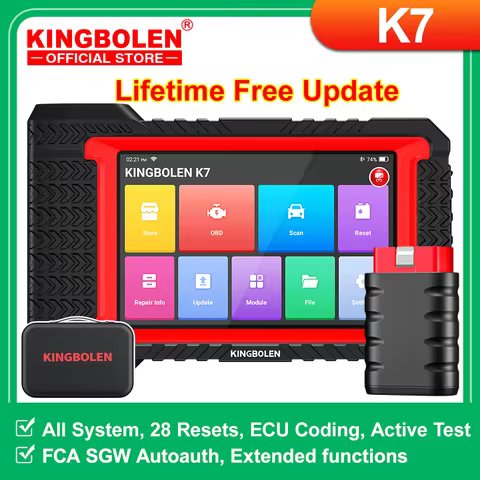 Lifetime Free Update KINGBOLEN K7 ALL System car Diagnostic Tools ECU Coding Active Test 28 Resets P