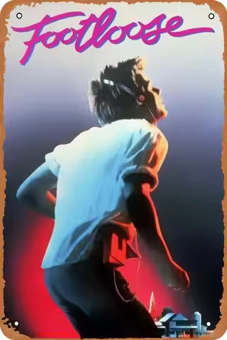 Classic Movie Poster Footloose 1984 Metal Tin Sign Vintage Plaque es