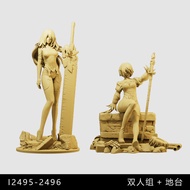 [Neil Mechanical Era] A2 2B Game 1/64 Miniature Doll Model Figure 1: 43 Miniature White Model