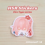 【HSR】Honkai Star Rail Waterproof Stickers - FIRE TYPE series