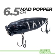 Mad Popper 6.5cm / 9g Gewang Fishing Lure Hard Bait Pancing Casting Floating Topwater Tackle Kolam U