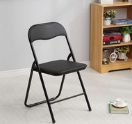 時尚彩色摺椅（加固木板底座後連腿黑色）#(KFF)