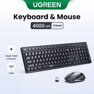UGREEN 2.4G Wireless Keyboard 104 Keys Concave Keycaps for Laptop PC