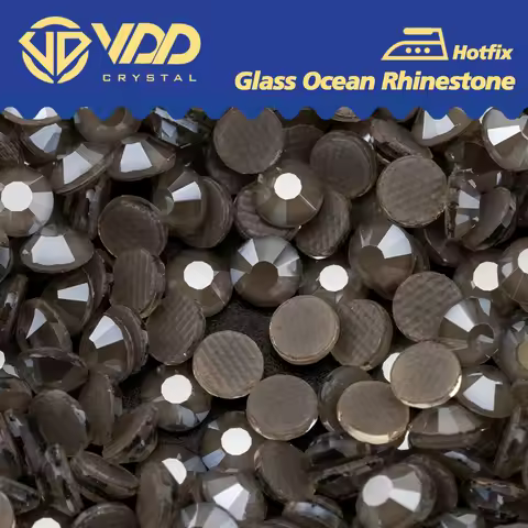 VDD 390 R.H Grey SS6-SS30 Hot-Fix Glass Rhinestones Crystal Flatback Strass Stones For DIY Crafts Cl