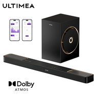 ULTIMEA F30บูม Skywave 3.1.2Ch Soundbar Dolby Atmos บ้าน Soundbar สายซับวูฟเฟอร์การเชื่อมต่อเสียงท้อ