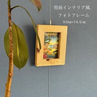 【Direct from Japan】Masculine interior style cedar photo frame 9.6cm x 14.6cm wall hanging【Japan Excl