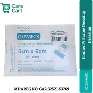 Connecx Transparent IV Frame Dressing 5x6cm / 7x8.5cm – 1 Sheet (Sterile Adhesive Film)