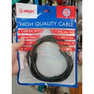 3 Meter Hi-Speed 480Mbps USB Printer Cable - Black Mejec