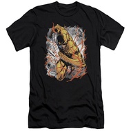 JLA The Flash DC Comicuperhero Reverse Flash Strike Adult Slim Short Men's T-Shirts hot trend 632558