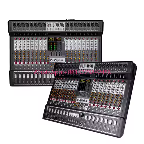 Mixer Audio Usb Interface DJ Controller Power Mixer Amplifier Mixing Console for Home Music Karaoke 