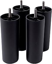 IPEA 4 x Furniture Feet for Furniture and Sofas Made of Plastic - Height 19 cm - Made in Italy - Set