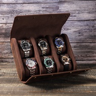 Geniune Leather 6/8 Slot Watch Box Display Case Storage Watch Organizer Holder