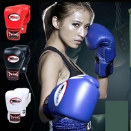 Twins 8OZ 10OZ 12OZ 14OZ Men Women Kids a pair PU Leather Kick Boxing Gloves Karate Muay Thai MMA Boxing Gloves E
