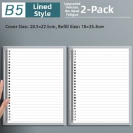 Removable Student Notebook Large Capacity A4 Squared Thick Notepad Wire-bound Lined Grid