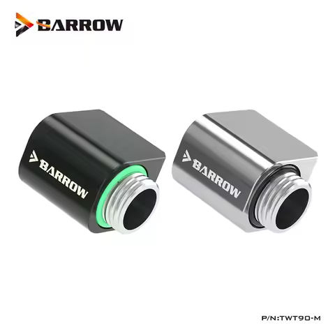 Barrow MINI 90° Angled 360 Rotary Offset G1/4" Fittings,Short 21MM Elbow Connector For Computer Liqu