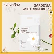 Fukumaru Gardenia With Raindrops Bentonite Mixed Tofu Cat Litter 福丸栀子花豆腐砂